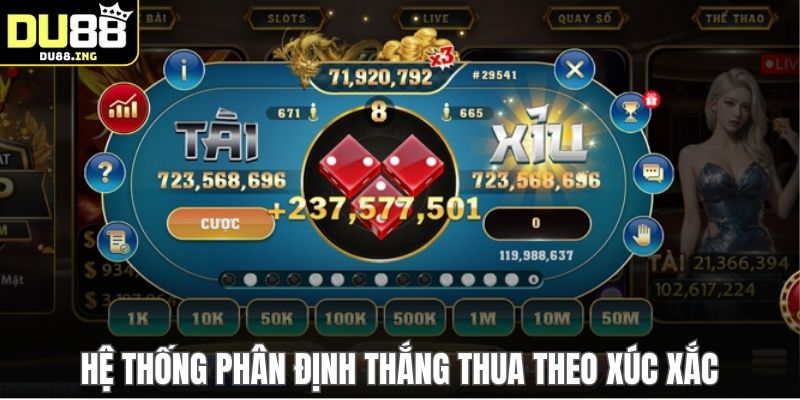 Hệ thống phân định thắng thua theo xúc xắc
