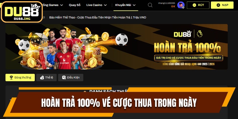 Hoàn trả 100% vé cược thua bùng cháy cùng mùa giải mới