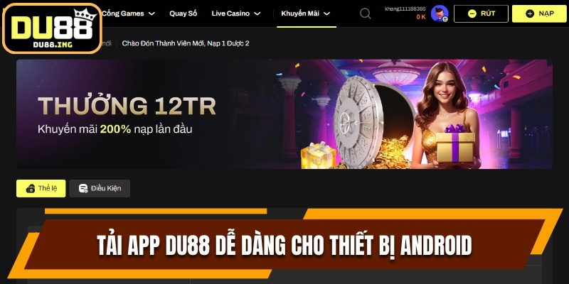 Khuyến mãi Du88 tặng 200% giá trị nạp đầu cực chất