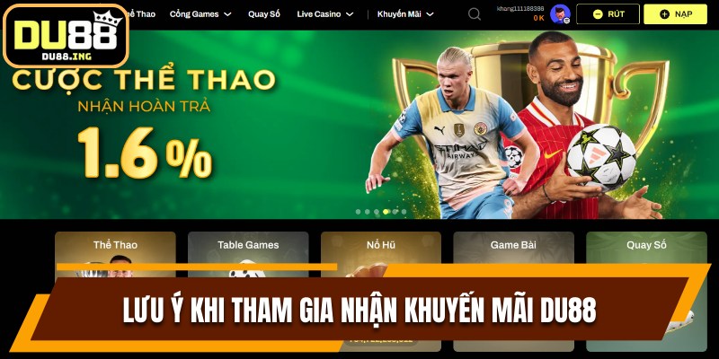 Lưu ý giúp người chơi thuận lợi nhận ưu đãi